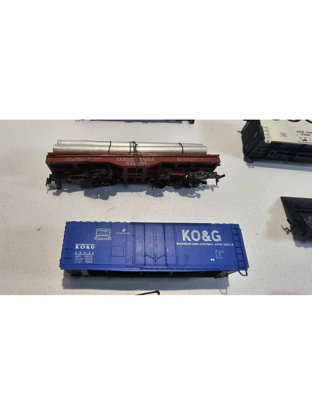 Vintage HO Scale Train Car Lot TYCO Chiquita Soo Line + Accessories Parts Repair